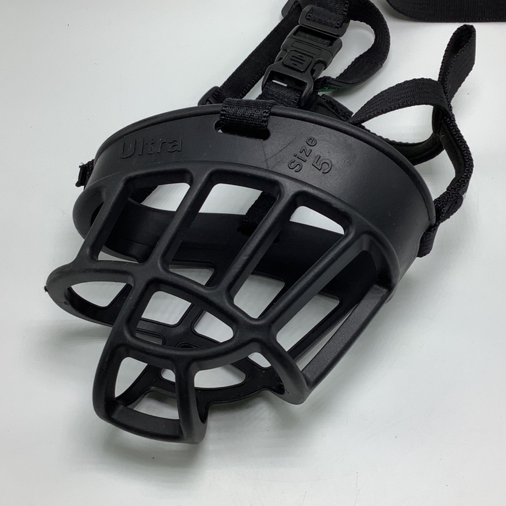Baskerville Ultra Muzzle Size 5 Black Rubber Custom Heat Shaping Breathable - Picture 4 of 13
